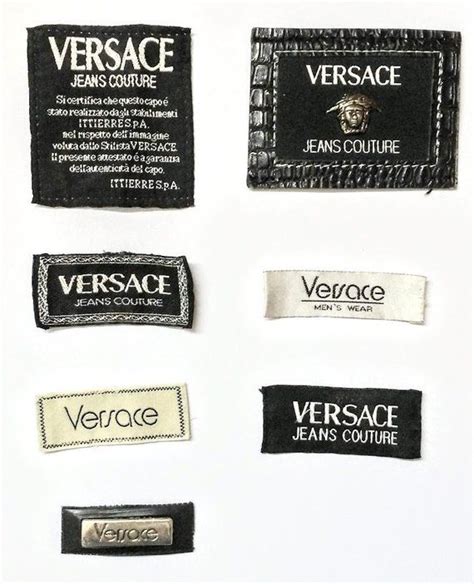 varian ds label tag 395 v0000 versace collection|Versace clothing authenticity check.